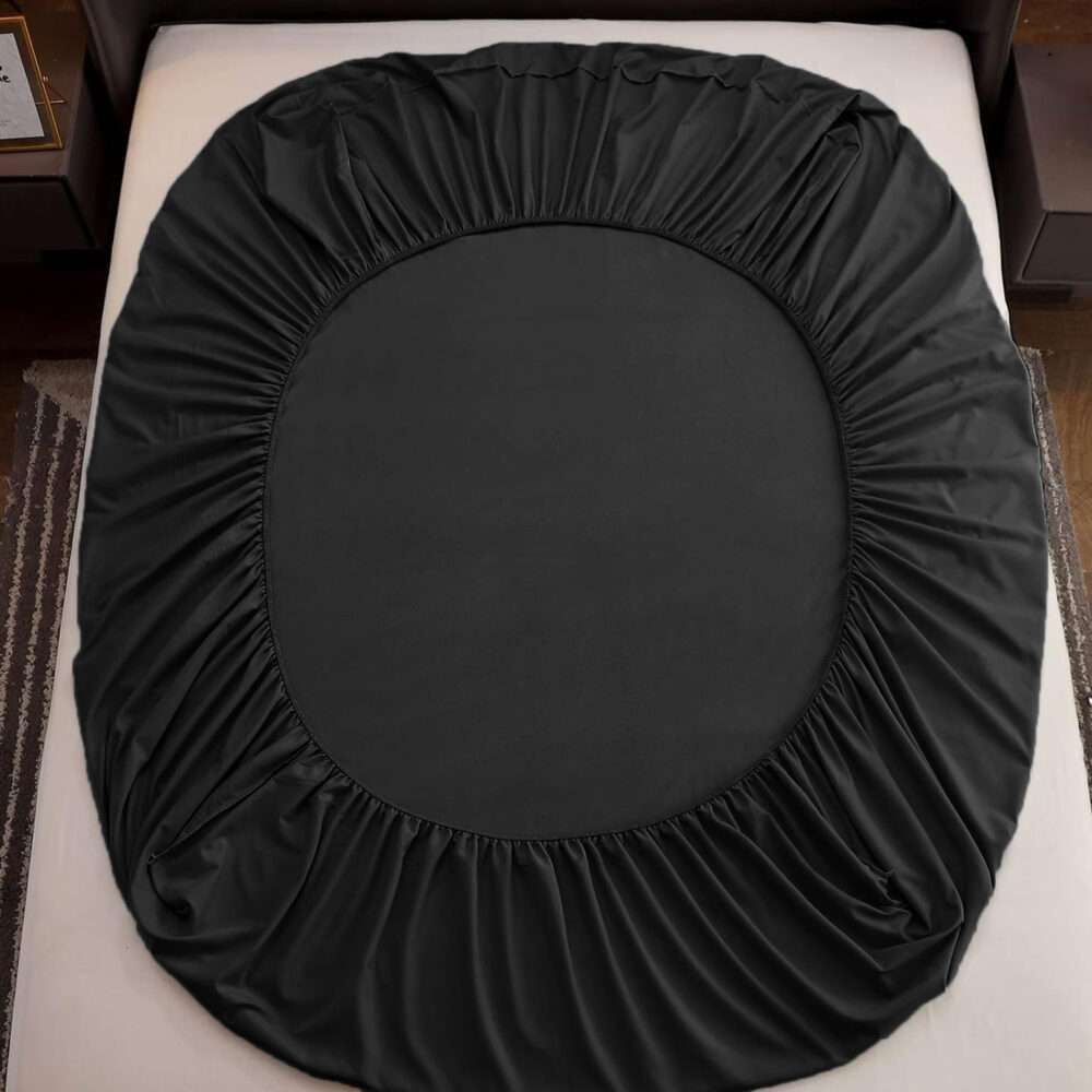 Luxury Bed Sheet Gray n Black 3