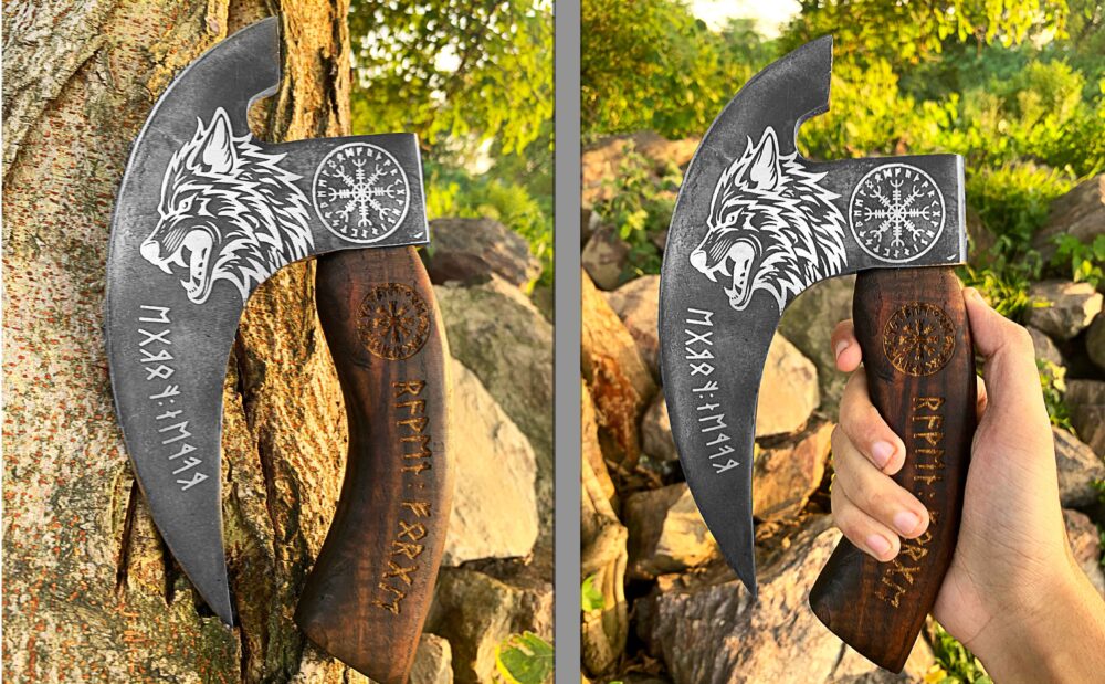Novahaven Valkyrie's Shadow Black Beauty Pizza Axe - Harness the Dark Power of the Valkyrie! Master Every Slice with Legendary Precision - The Ultimate Tool for Elite Chefs, Pizza Champions, and Vikin - Image 9