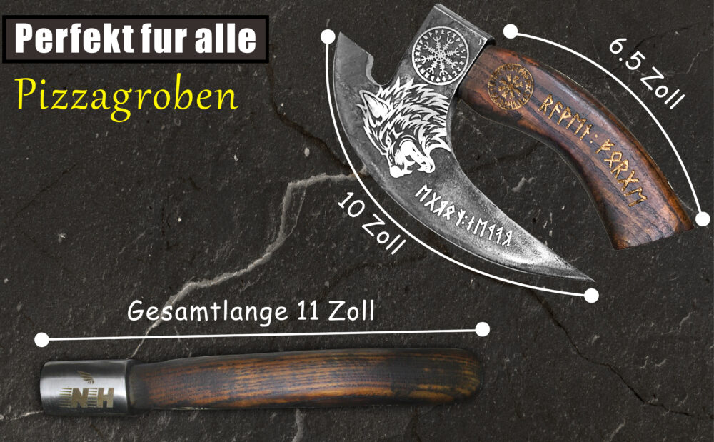 Novahaven Valkyrie's Shadow Black Beauty Pizza Axe - Harness the Dark Power of the Valkyrie! Master Every Slice with Legendary Precision - The Ultimate Tool for Elite Chefs, Pizza Champions, and Vikin - Image 4