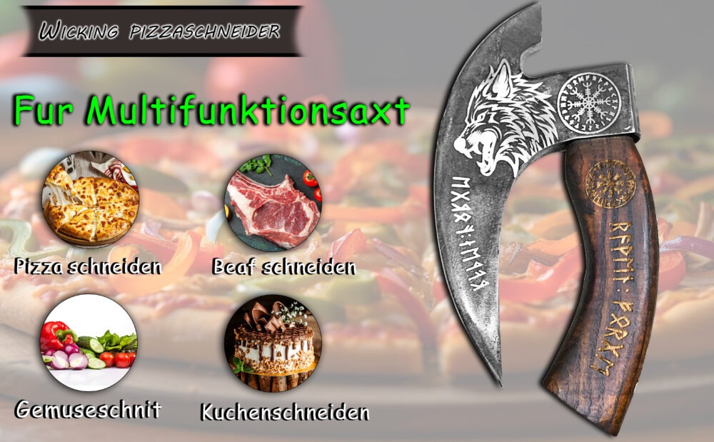 Novahaven Valkyrie's Shadow Black Beauty Pizza Axe - Harness the Dark Power of the Valkyrie! Master Every Slice with Legendary Precision - The Ultimate Tool for Elite Chefs, Pizza Champions, and Vikin - Image 2