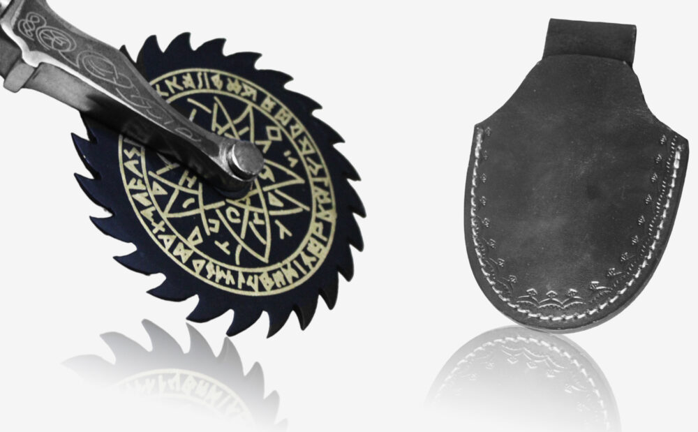 Ultimate AI-Designed Viking Pizza Cutter image with cover